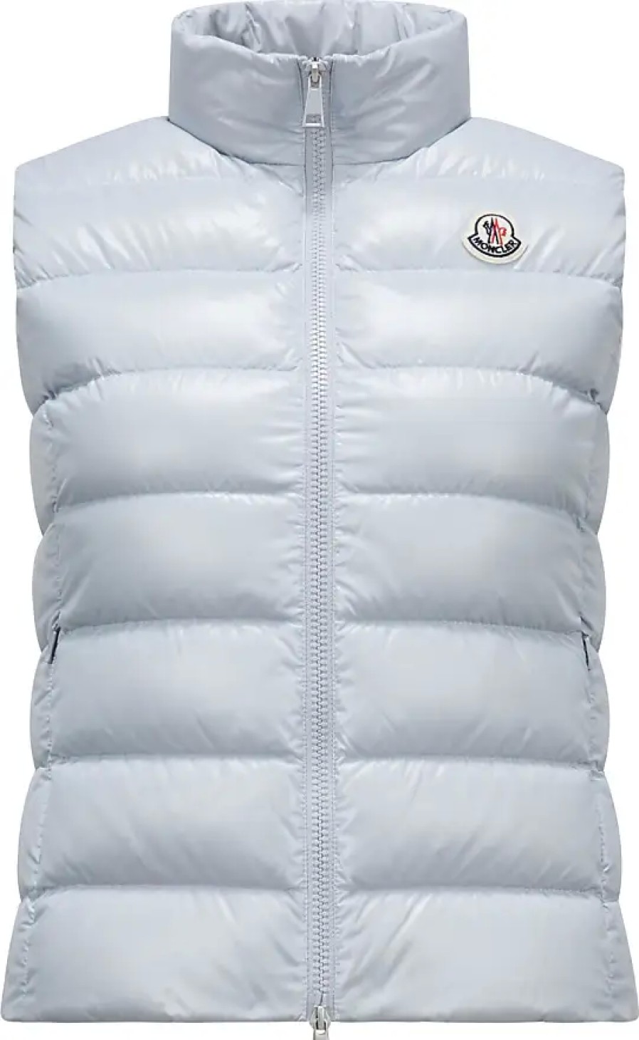 Donne Moncler Gilet | Gilet In Piumino Ghany Grigio Taglia 00