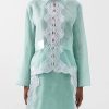 Donne Alo Yoga Giacche | Giacca In Organza Con Finiture In Pizzo - Donna - Verde Menta