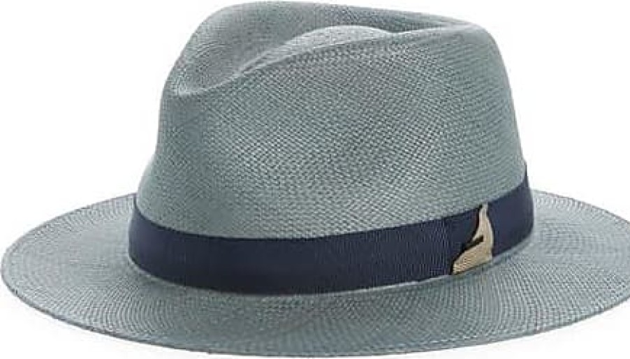 Uomini Paul Smith Cappelli | Cappello Panama In Paglia Cam In Blu Ardesia A Nordstrom, Taglia Piccola