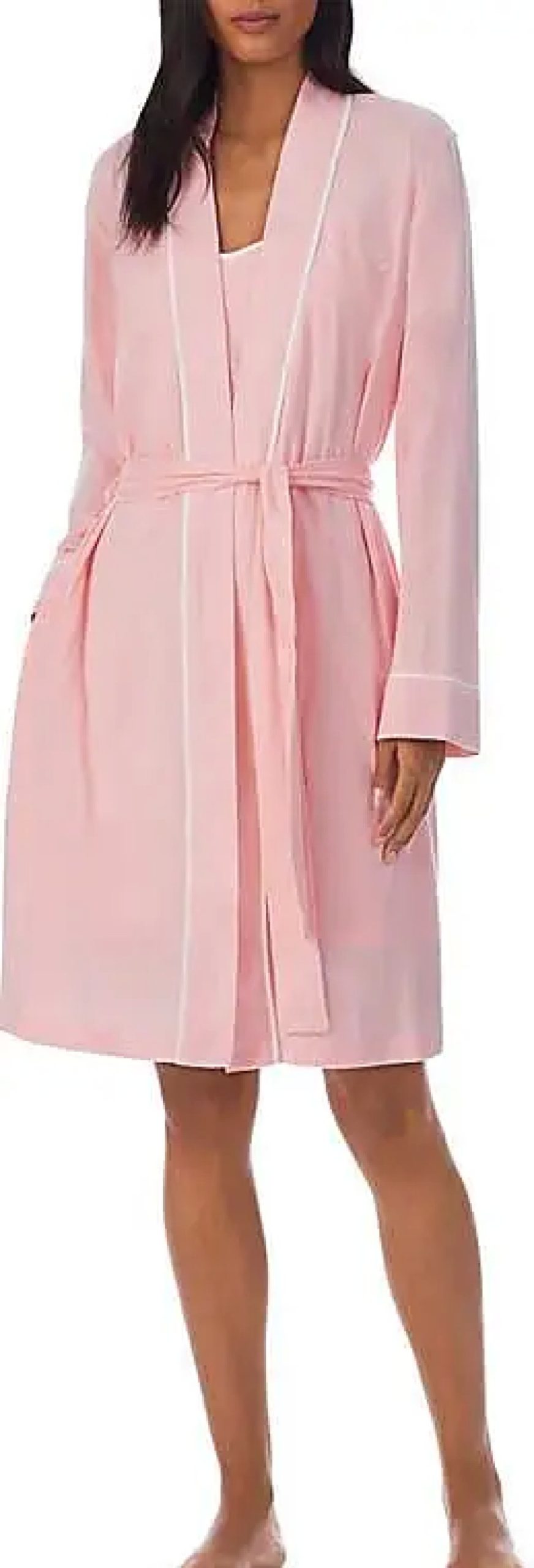 Donne LaurenRalph Lauren Abbigliamento Da Salotto | Chemise, Vestaglia E Porta Abiti In Raso In Rosa Presso Nordstrom, Taglia Media