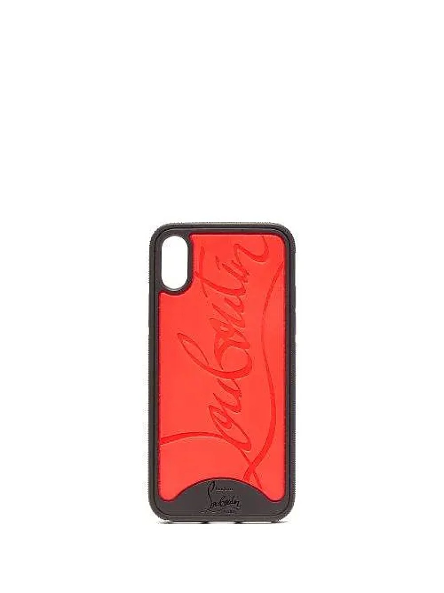 Uomini Dsquared2 Borse | Custodia In Gomma Loubiphone Per Iphone X/Xs - Da Uomo - Nera Rossa