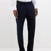 Uomini Paul Smith Pantaloni | Boss - Pantaloni In Twill Plissettati - Uomo - Blu Scuro