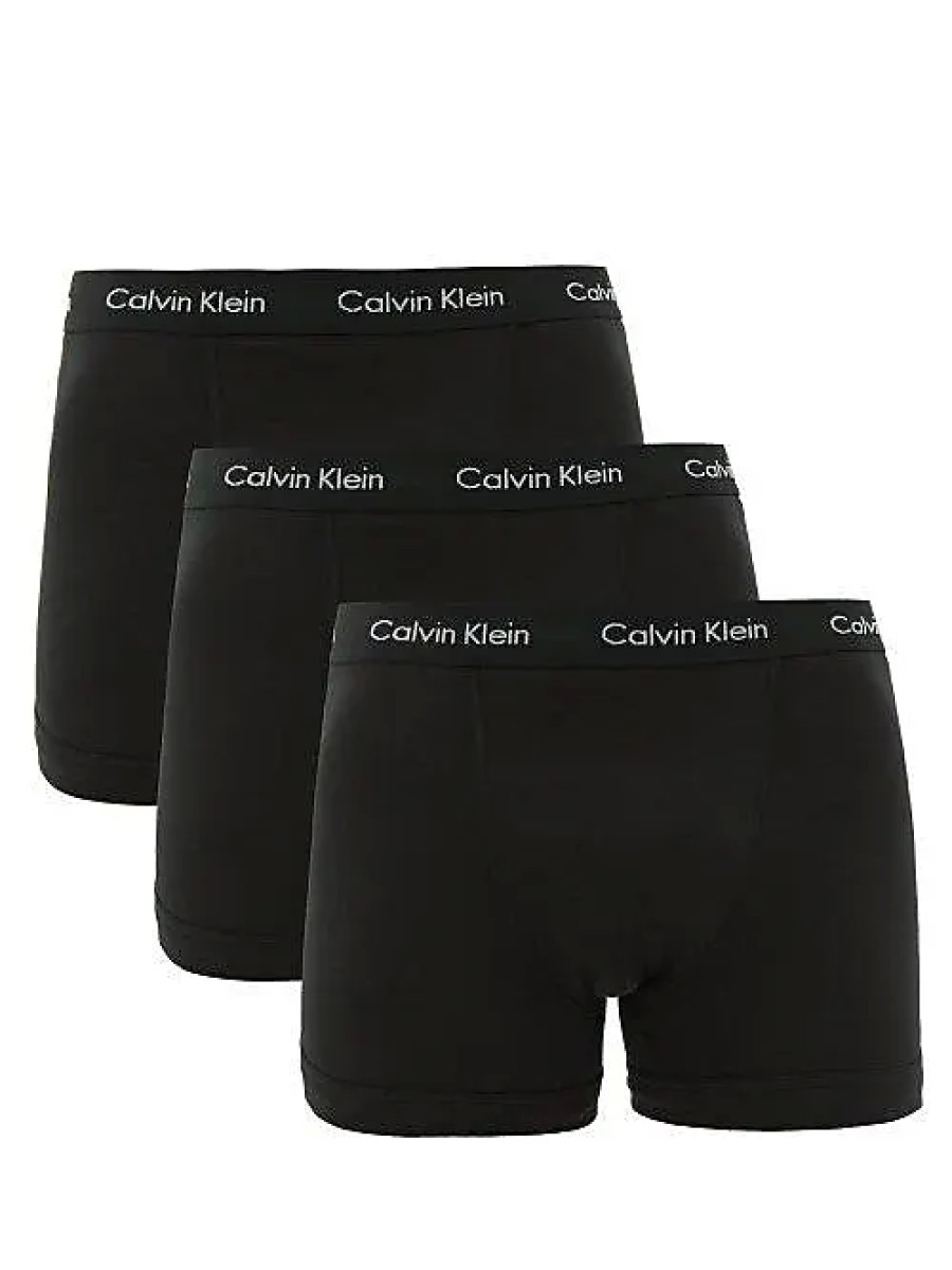 Uomini Intimo Calvin Klein Biancheria Intima | Confezione Da Tre Boxer In Cotone Elasticizzato - Uomo - Nero