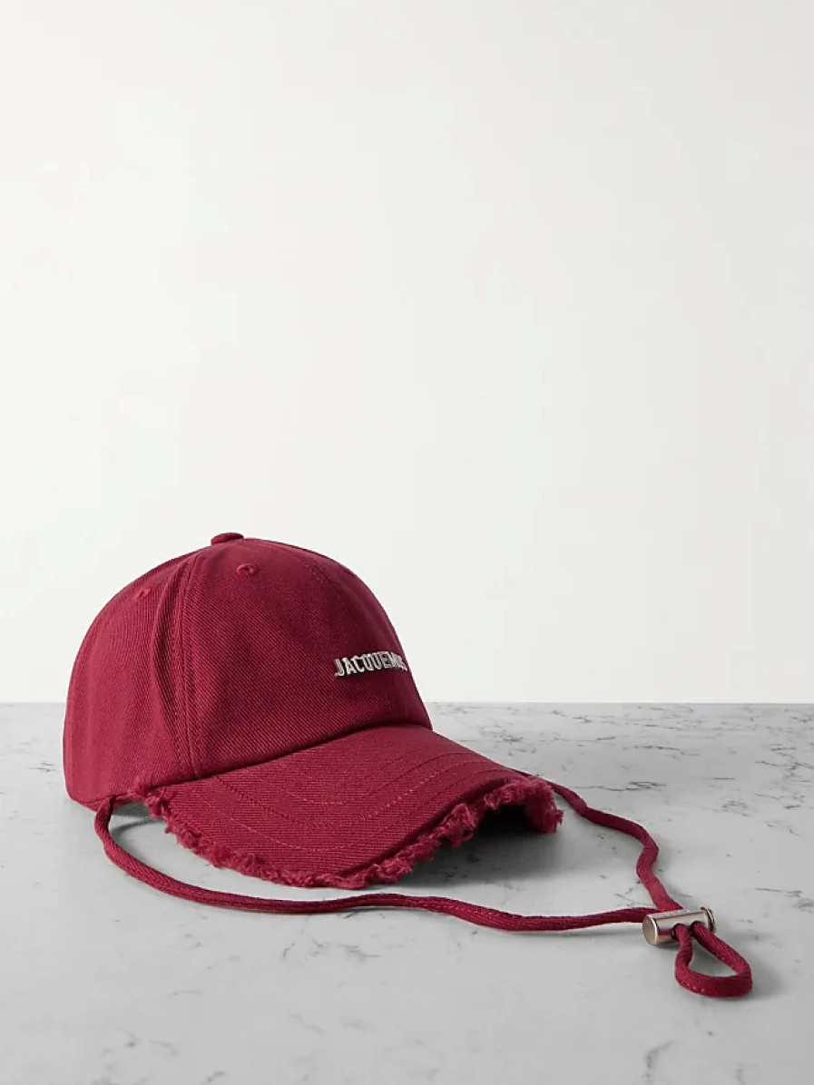 Donne Billabong Tappi | Cappello La Casquette Artichaut In Twill Di Cotone Sfilacciato Decorato - Rosso - 56,58,60