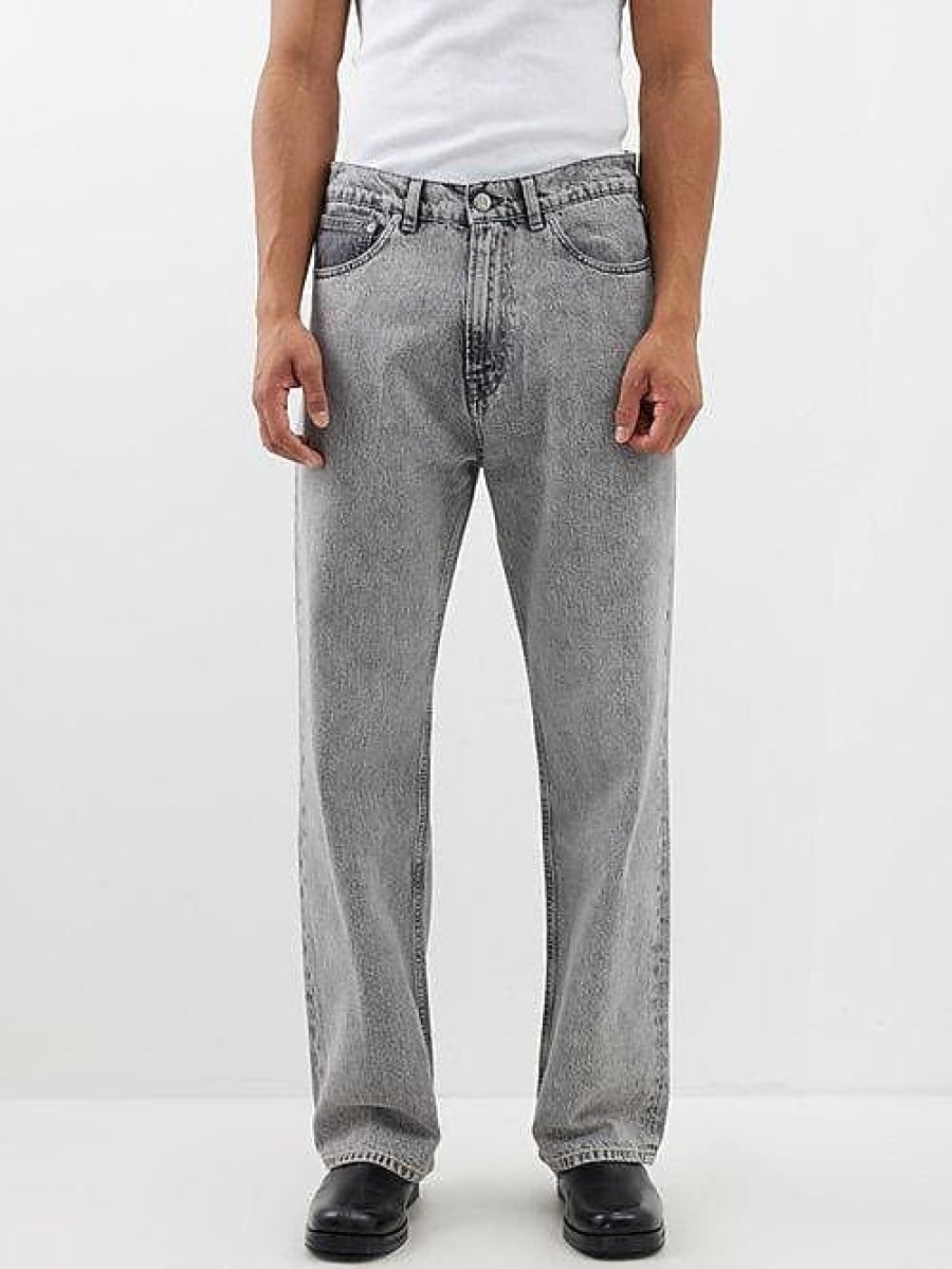 Uomini Paul Smith Jeans | Our Legacy - Jeans A Gamba Comoda Con Taglio Terzo - Uomo - Grigio