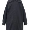 Uomini Paul Smith Cappotti | Impermeabile Oversize Leggero In Misto Cotone Con Cappuccio - Uomo - Blu Scuro