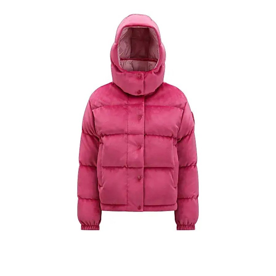 Donne Moncler Giacche | Piumino Daos In Ciniglia Rosa Taglia 0