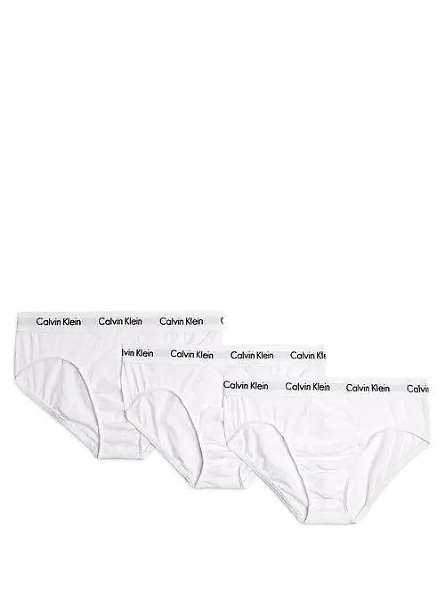 Uomini OM Biancheria Intima | Confezione Da Tre Slip In Misto Cotone - Uomo - Bianco