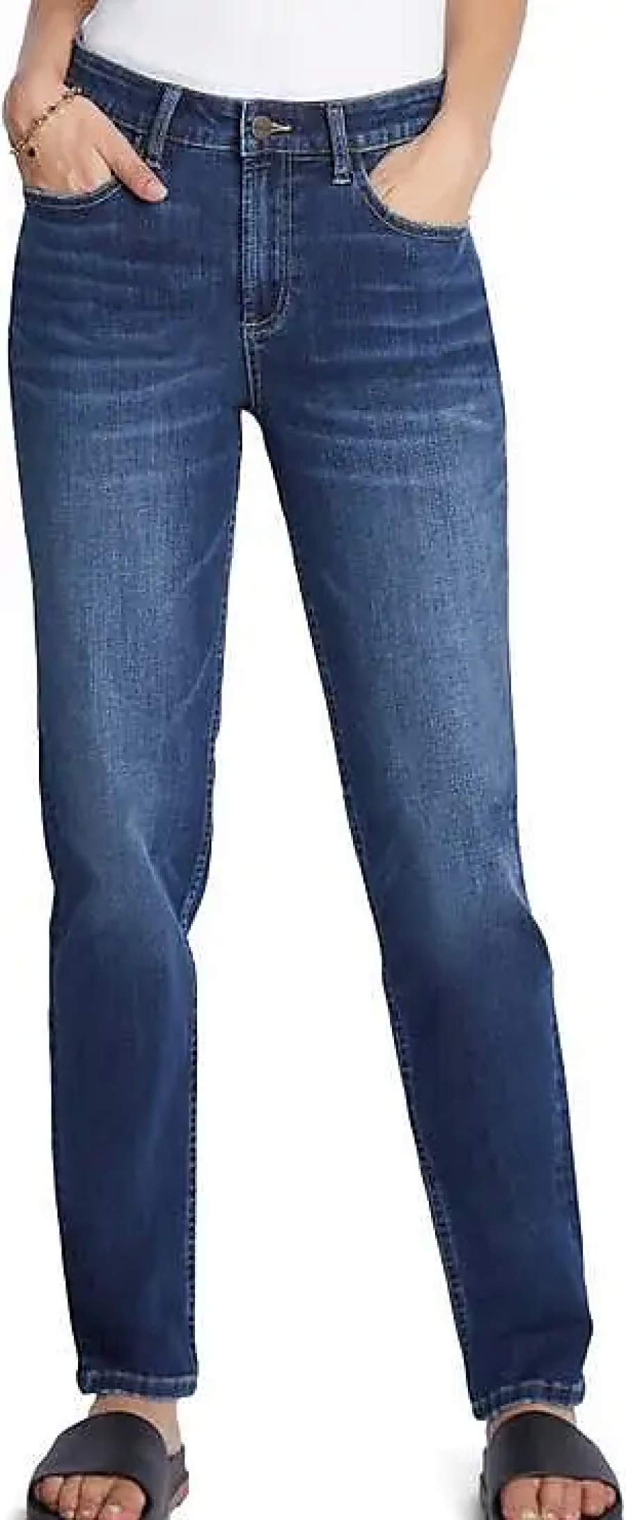 Donne Stella McCartney Jeans | Jeans Clever A Vita Alta Slim A Gamba Dritta In Malibu Su Nordstrom, Taglia 25