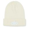 Donne Moncler Cappelli Invernali | Cappello A Cuffia Cool Skies In Bianco Avorio