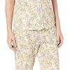 Donne SCREMATE Abbigliamento Da Salotto | Pigiama Da Donna Wild Dreamer A Maniche Corte Girlfriend Capris Pj (Pastel Smudge).