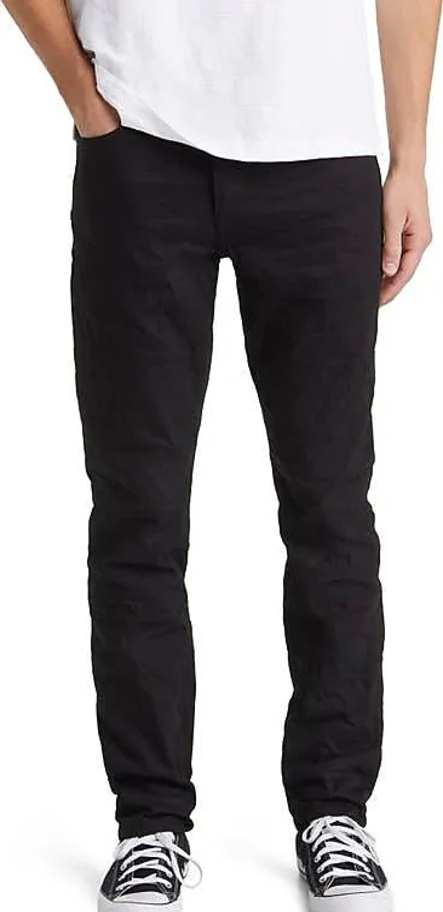 Uomini Luca Faloni Jeans | Jeans Slim Fit A Gamba Dritta In Nero Raw223 Su Nordstrom, Taglia 29