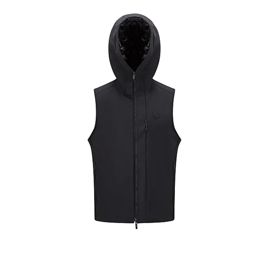 Uomini Moncler Gilet | Piumino Allier Nero Taglia 3