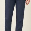 Uomini Paul Smith Pantaloni | Pantalone In Lino Lipari Blu Navy