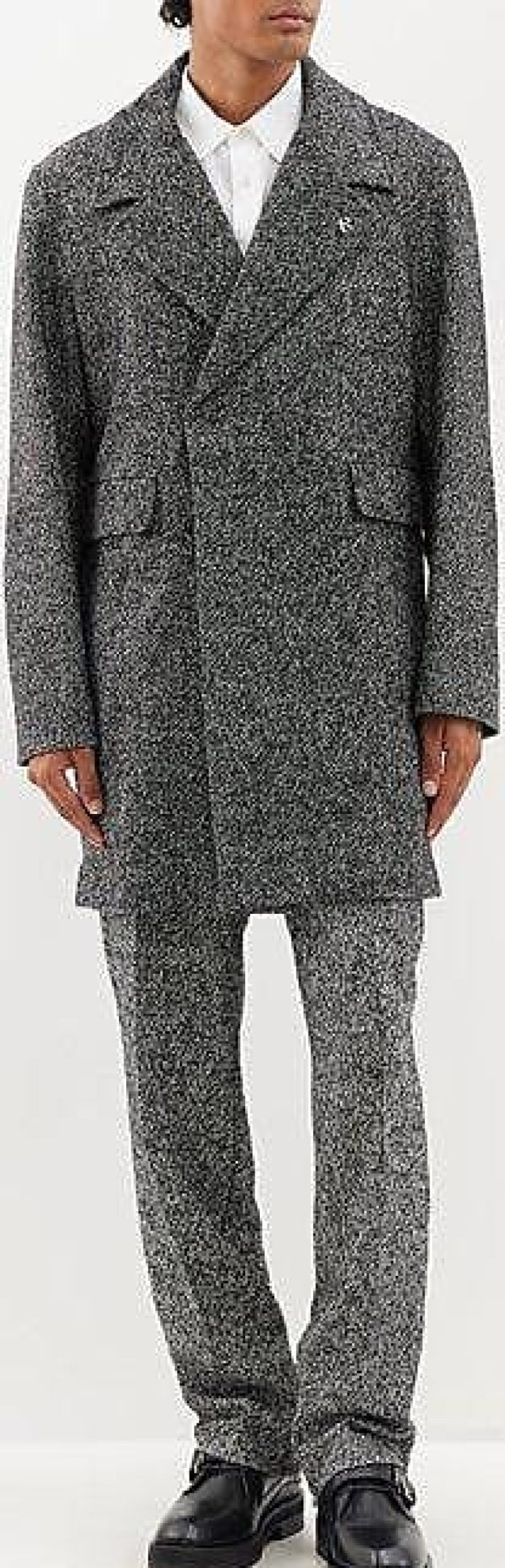 Uomini Oca del Canada Cappotti | Soprabito In Tweed Doppiopetto - Uomo - Grigio