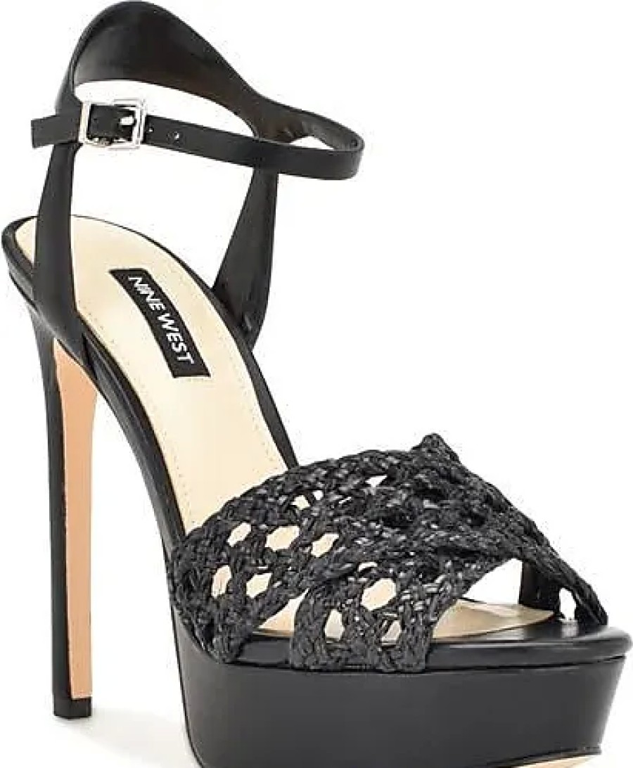 Donne Simone Miller Scarpe Con Plateau | Sandalo Con Plateau Grecia Con Cinturino Alla Caviglia In Nero A Nordstrom, Taglia 8.5