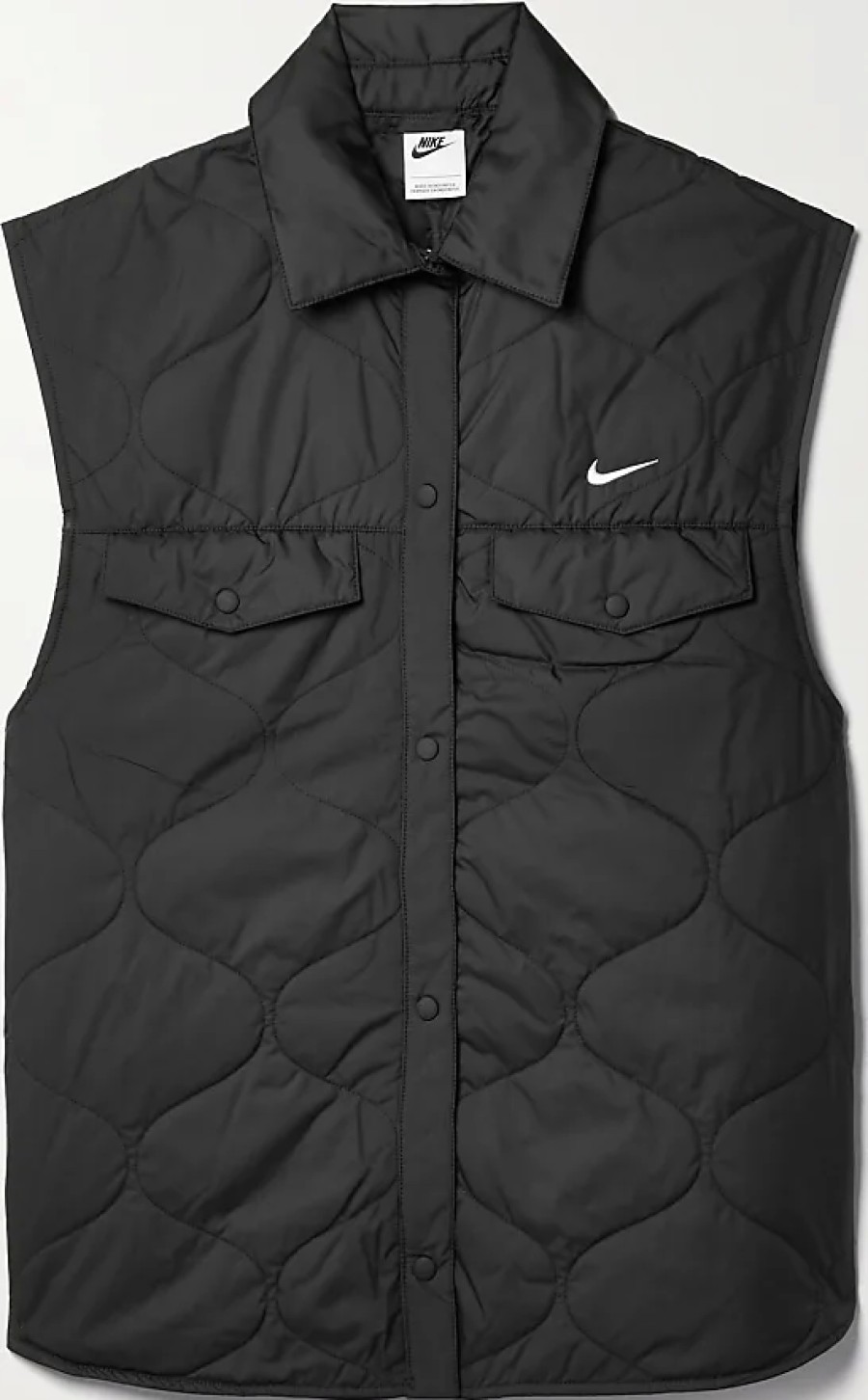 Donne Moncler Gilet | Gilet Trapuntato Imbottito - Nero - X Small, Small, Medium, Large, X Large