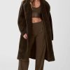 Uomini Asos Cappotti | Trench Oversize In Sherpa Marrone Espresso, Taglia: Media | Alo Yogaae