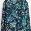 Donne Progetto Piccole Parole Abbigliamento Da Salotto | Camicia Pigiama In Raso Di Cotone Multi, Azalea Bloom Women Boden