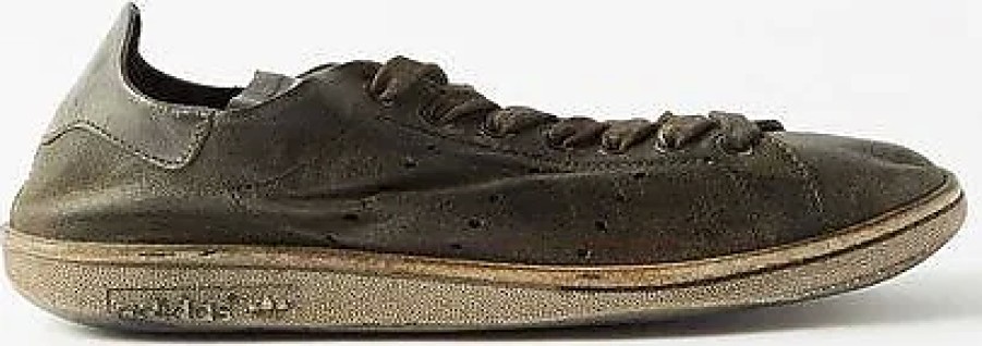 Donne Balenciaga Scarpe Estive | X Adidas Stan Smith Scarpe Da Ginnastica In Pelle Invecchiata - Donna - Nere