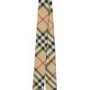 Donne Burberry Sciarpe | Sciarpa Sottile In Seta Con Motivo Vintage Check - Unisex - Seta - Taglia Unica - Colori Neutri