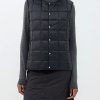 Donne Oca del Canada Gilet | Gilet Trapuntato Senza Colletto - Donna - Nero