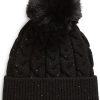 Donne Tasha Cappelli Invernali | Berretto Con Pompon Con Paillettes In Nero Multi Su Nordstrom