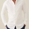 Uomini Paul Smith Camicie | Camicia In Cotone Spazzolato Bianco