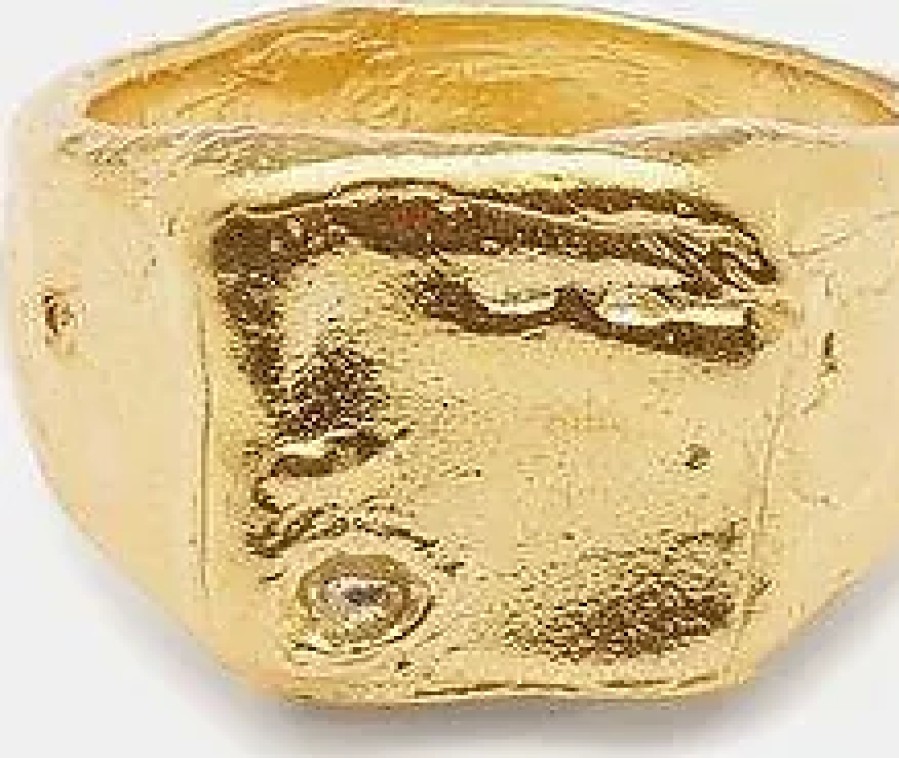 Uomini Valentino Garavani Gioielleria | Anello Placcato In Oro Riciclato 24Kt The Lost Dreamer - Uomo - Oro