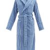 Donne LaurenRalph Lauren Abbigliamento Da Salotto | Accappatoio A Righe In Spugna Di Cotone - Donna - Strisce Blu