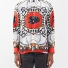 Donne Jacquemus Tappi | Camicia In Seta Con Stampa Berretto - Uomo - Rosso Multi