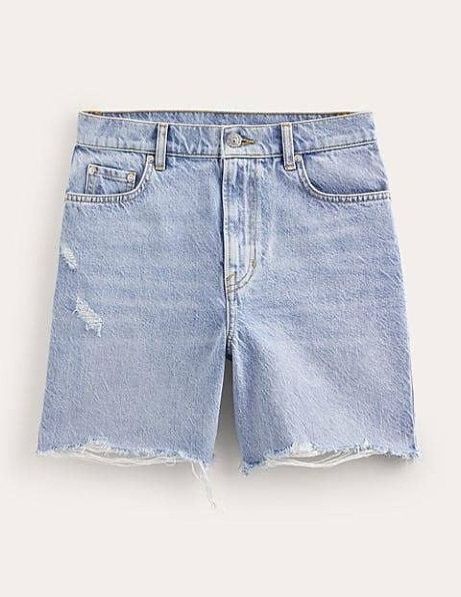 Uomini Abbigliamento Vuori Pantaloni | Bermuda Shorts In Denim Leggero Vintage Da Donna Boden