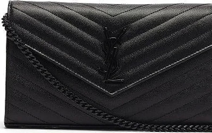 Donne San Lorenzo Borse | Borsa A Tracolla Ysl-Monogram In Pelle Trapuntata - Donna - Nera