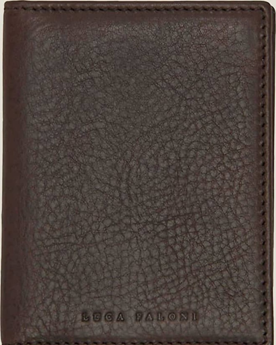 Uomini Jil Sander Portafogli | Portacarte Bifold Color Cioccolato