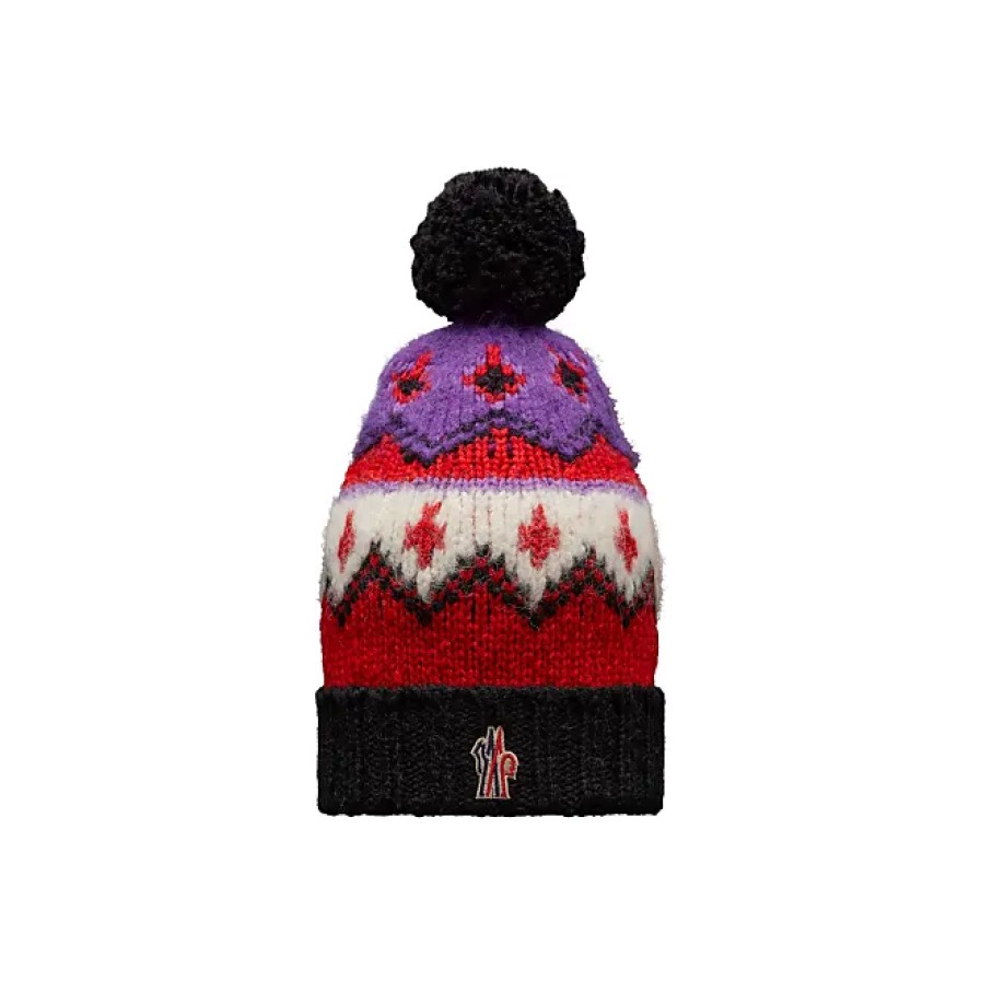 Donne Boden Cappelli Invernali | Berretto In Alpaca E Lana Jacquard Rosso Taglia Unica