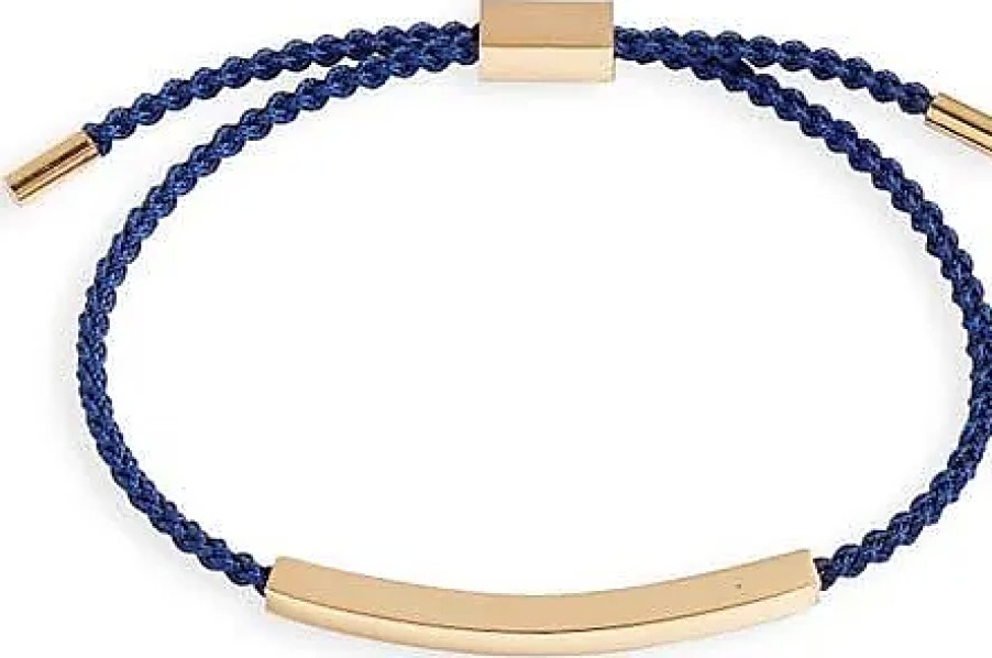 Uomini Ferragamo Gioielleria | Bracciale Intrecciato Intrecciato In Blu Navy A Nordstrom