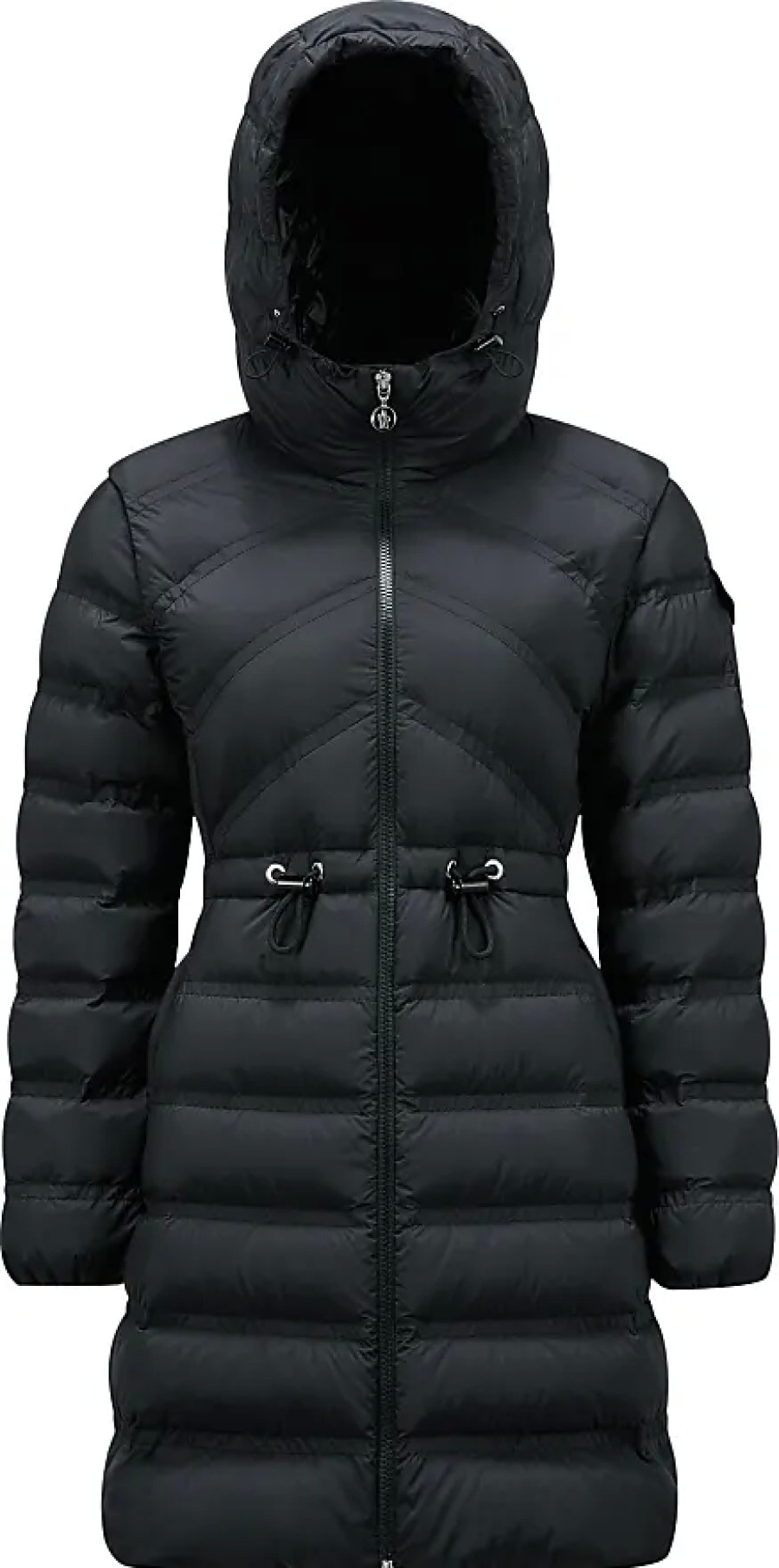 Donne Moncler Cappotti | Piumino Lungo Alastore Nero Taglia 0