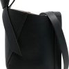 Uomini Prada Borse | Borsa A Tracolla In Pelle Hobo Tie - Uomo - Pelle Di Vitello/Pelle Di Agnello - Taglia Unica - Nera