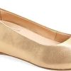 Donne Acquazzurra Scarpe Di Pelle | Piatto A Punta Poppy In Oro Stellato A Nordstrom, Taglia 7.5