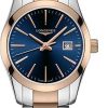 Donne Ferragamo Orologi | Orologio Da Polso Classico Conquest, 29 Mm, In Argento/Blu, A Nordstrom