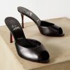 Donne Amina Muaddi Muli | Sabot In Pelle Me Dolly 85 - Donna - Neri