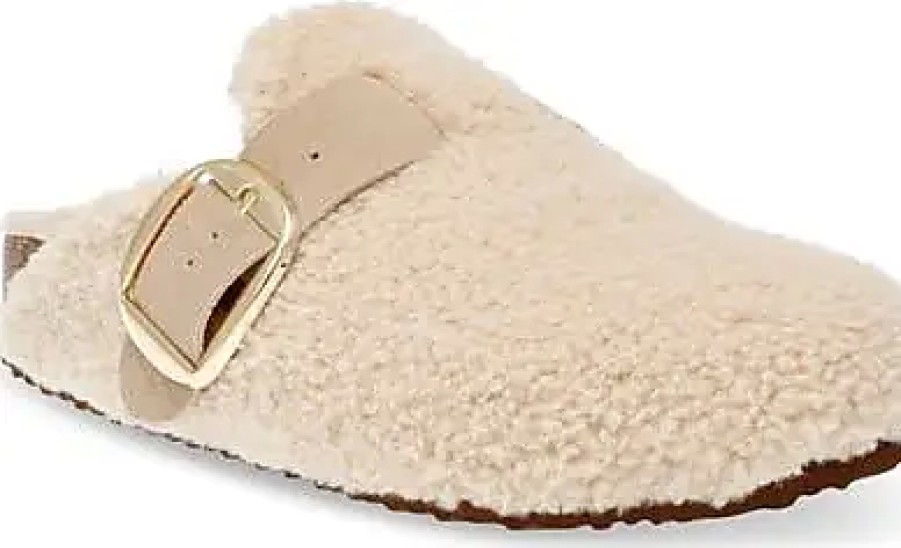 Donne Birkenstock Pantofole | Pantofola Cuddle In Finto Shearling Naturale Presso Nordstrom, Taglia 5.5