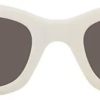 Donne Fendi Occhiali Da Sole | Occhiali Da Sole Colorati Con Montatura Rettangolare - Donna - Acetato - 56 - Bianco