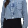 Donne Denim Slvrlake Camicie | Camicia Di Jeans Corta In Indigo553 A Nordstrom, Taglia Grande