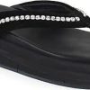 Donne Olukai Sandali | Infradito Kayra Crystal In Pelle Scamosciata Nera A Nordstrom, Taglia 10