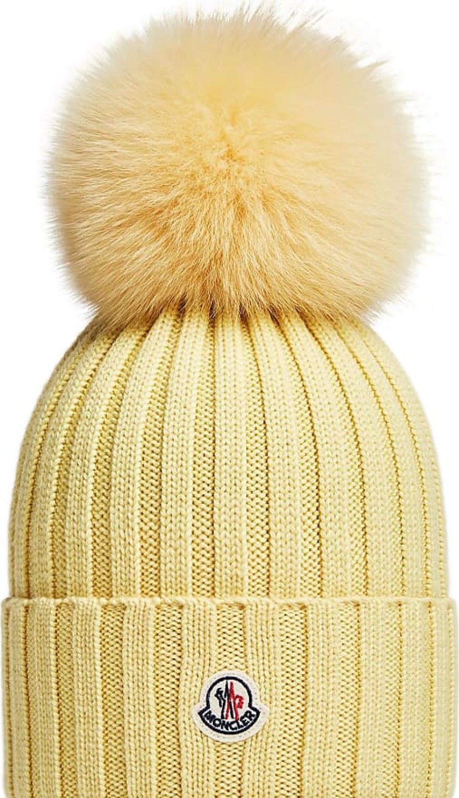 Donne Persone libere Cappelli Invernali | Berretto In Lana Con Pom Pom Giallo Taglia Unica