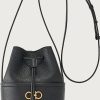 Donne San Lorenzo Borse | Borsa Mini Gancini Da Donna Nera