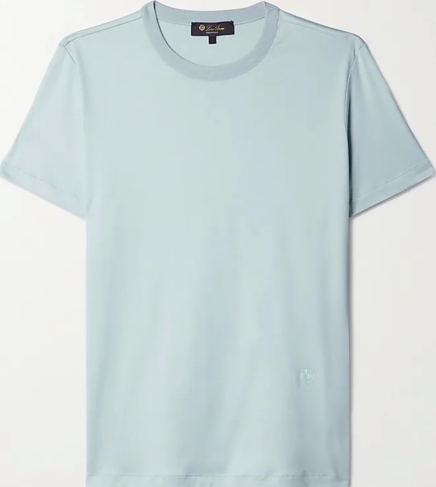 Donne Amiri Magliette | T-Shirt In Jersey Di Cotone - Blu - It36,It38,It40,It42,It44,It46,It48,It50