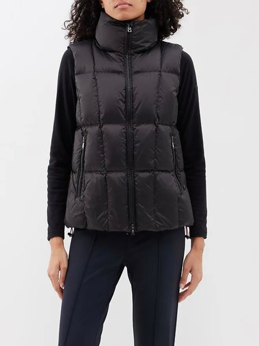 Donne Moncler Gilet | Gilet Da Sci Trapuntato Nina - Donna - Nero