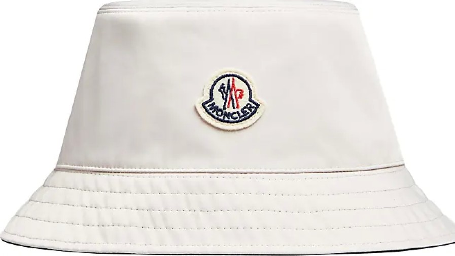 Donne Moncler Cappelli | Cappello Da Pescatore Reversibile Beige Taglia M